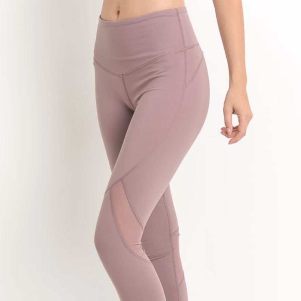 HIGHWAIST CROSS-OVER MESH LEGGINGS